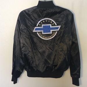 Genuine Chevrolet VTG Embroidered Satin Jacket